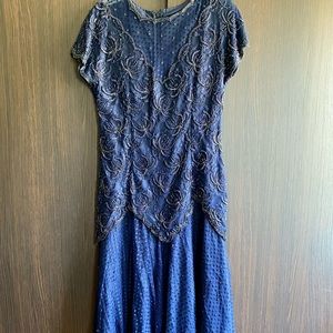 Blue Formal Evening Gown